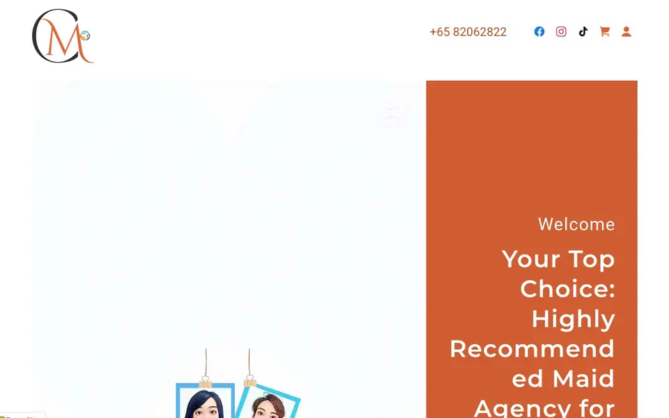 Charming May website homepage, 4 Oct 2026