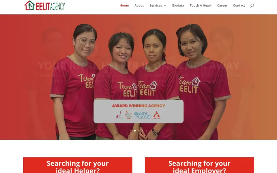 EELIT Agency website homepage, 4 Oct 2026
