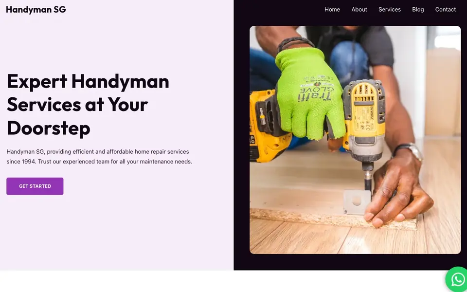 Handyman SG website homepage, 4 Oct 2026