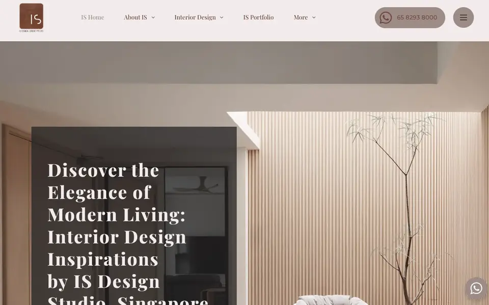 IS Design Studio website homepage, 4 Oct 2026