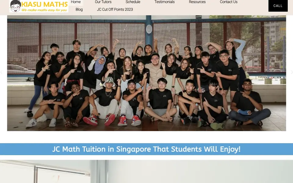 Kiasu Maths website homepage, 4 Oct 2026