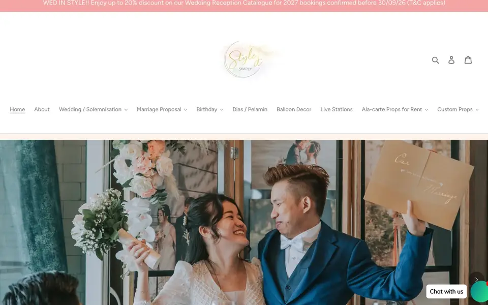 Style It Simply website homepage, 4 Oct 2026