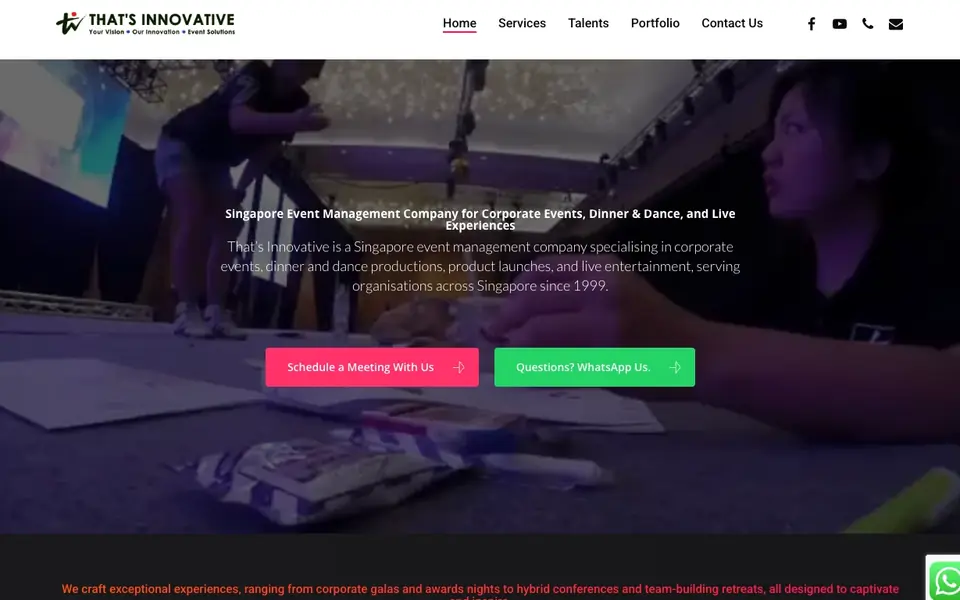 Thats Innovative website homepage, 4 Oct 2026