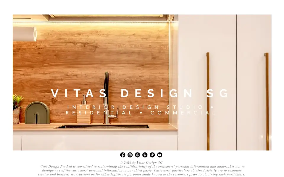 Vitas Design website homepage, 4 Oct 2026